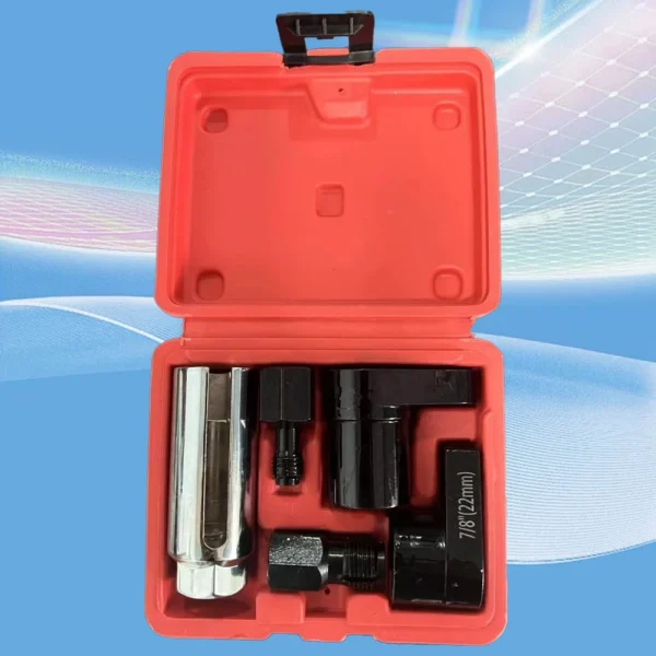 Oxygen Sensor Wrench Kit for Automotive O2 Socket Removal Install Offset Vacuum Sensor Socket Thread Chaser Hand Tool Set - Image 3