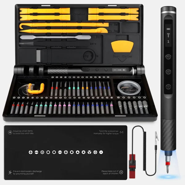71 in 1 Precision Electric Screwdriver Set S2 High Hardness Alloy Steel with LED Light Multi-function Repair Tool for Camera DIY - Image 2