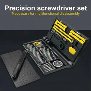 71 in 1 Precision Electric Screwdriver Set S2 High Hardness Alloy Steel with LED Light Multi-function Repair Tool for Camera DIY